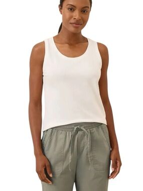 Pact Organic Cotton Luxe Stretch Jersey Tank Size Large NWOT 2 pack